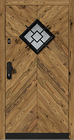 Entrance Door Old Wood H410