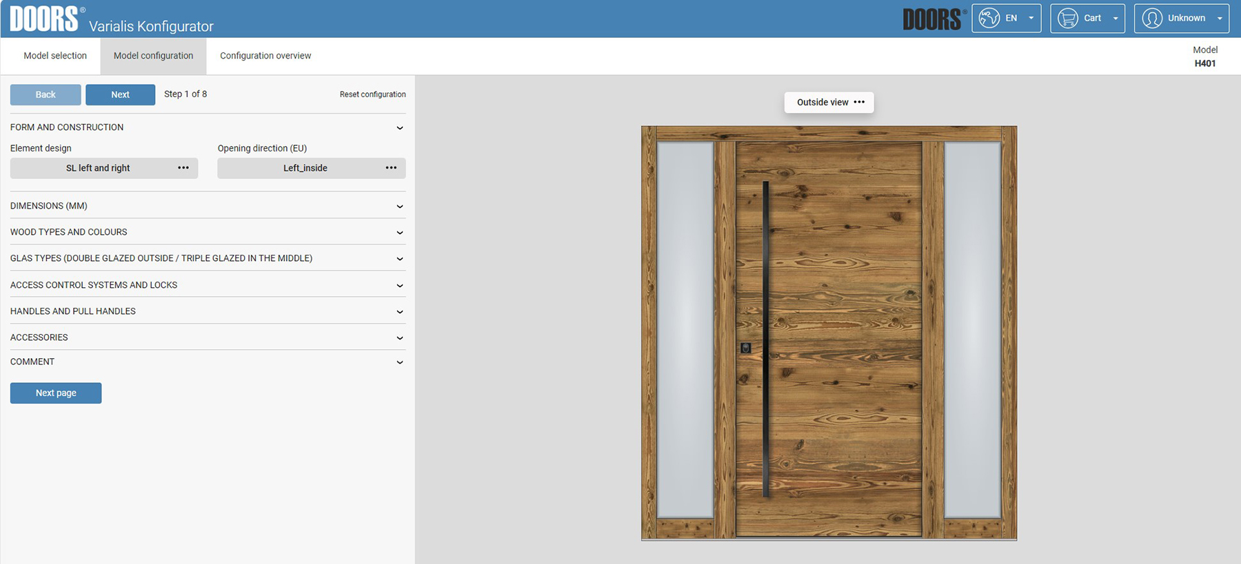 Varialis Door Configurator