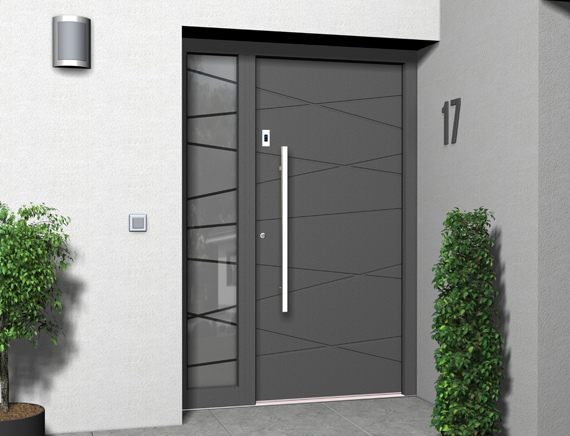 Wood-Alu Entrance Doors - MODERN